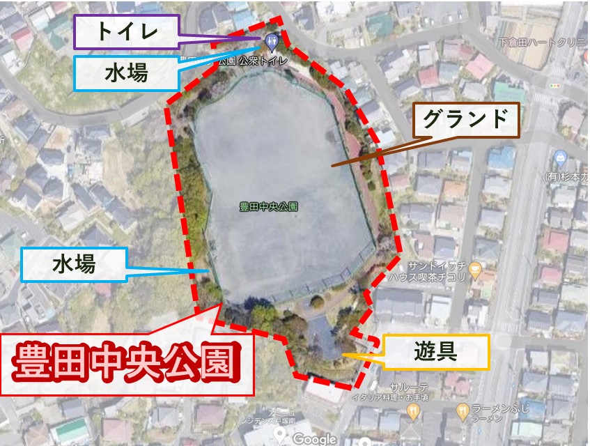 豊田中央公園　マップ