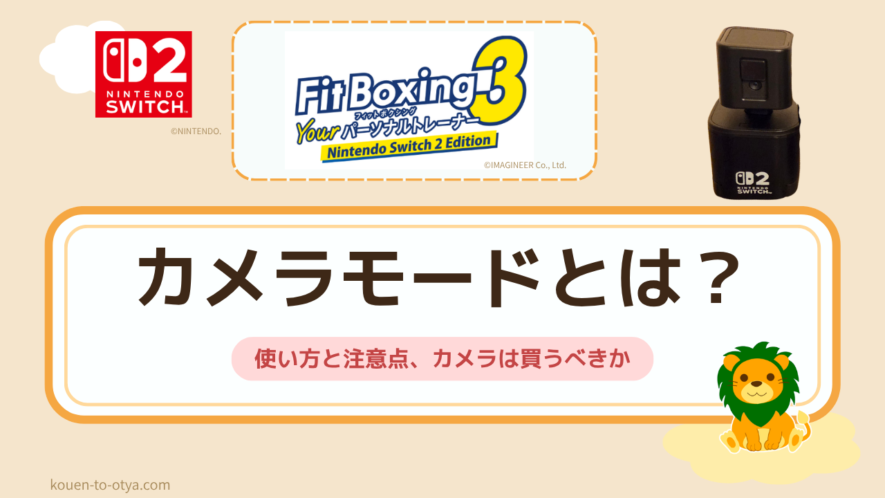 フィットボクシング3のカメラモードを実機レビュー｜使い方と注意点、カメラは買うべきか？