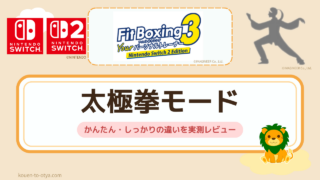 フィットボクシング3の太極拳とは?かんたん・しっかりの違いを実測レビュー